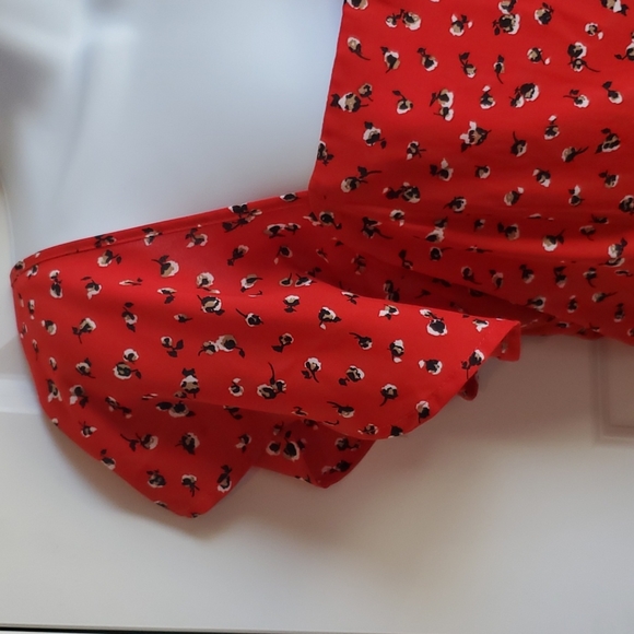 Sienna Sky women's S Red dress with button and ruffle detail - Picture 4 of 10